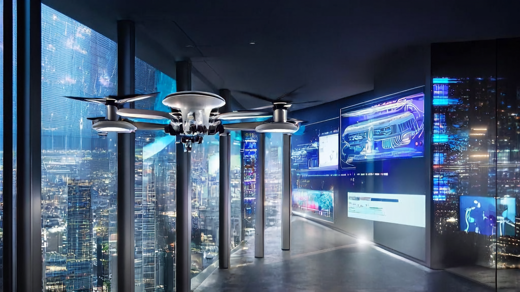 未来城市中的跨境电商公司利用AI技术实现智能获客和高效运营