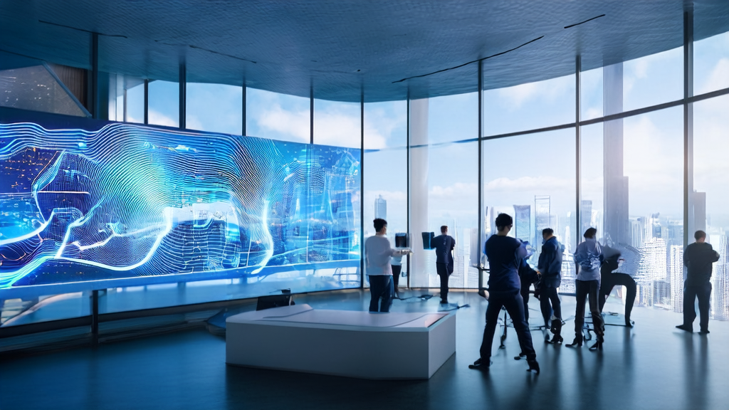 未来城市中的AI精准获客团队正在使用先进的客户预测模型进行数据分析