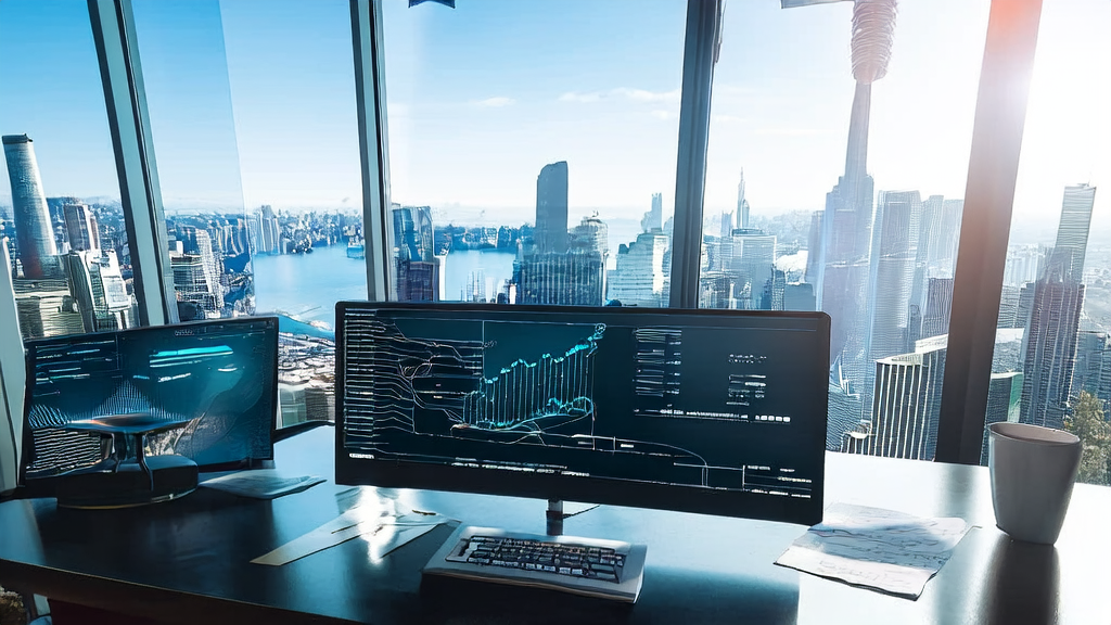 现代办公室中团队讨论如何利用AI优化广告投放