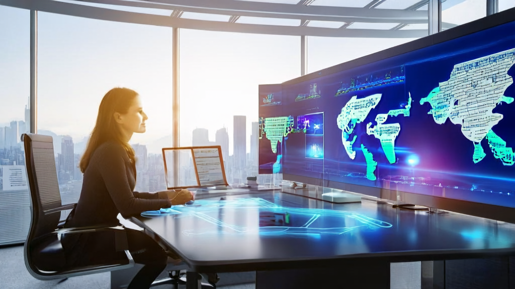 跨境电商企业员工使用生成式AI技术自动创作多语言营销内容