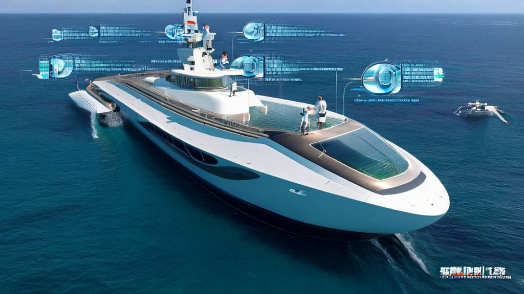 Smart ship using AI technology to process ocean data in real-time for efficient customer acquisition