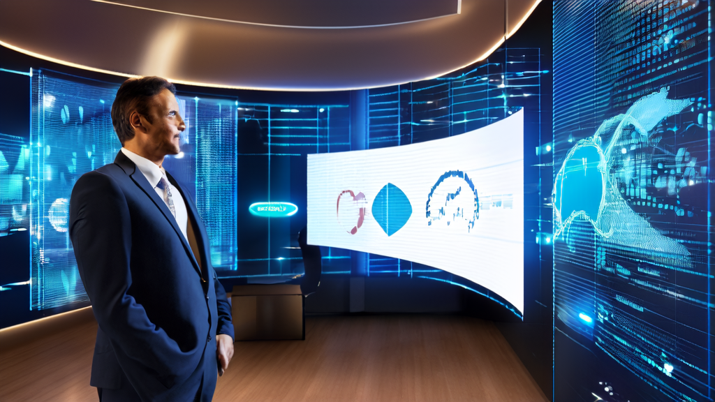 Business professional using Microsoft Azure and LinkedIn for AI-driven customer acquisition
