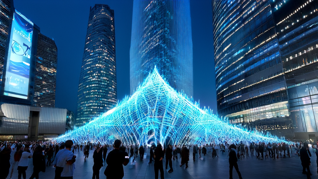 In a tech-infused city, people are using AI applications like DeepSeek for efficient data cleaning and precise marketing.
