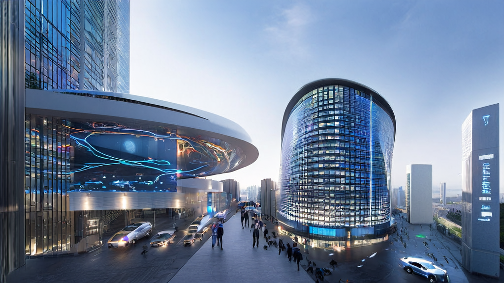 未来城市的科技公司中，团队正在研究AI优化广告投放策略，以实现精准获客和成本优化。