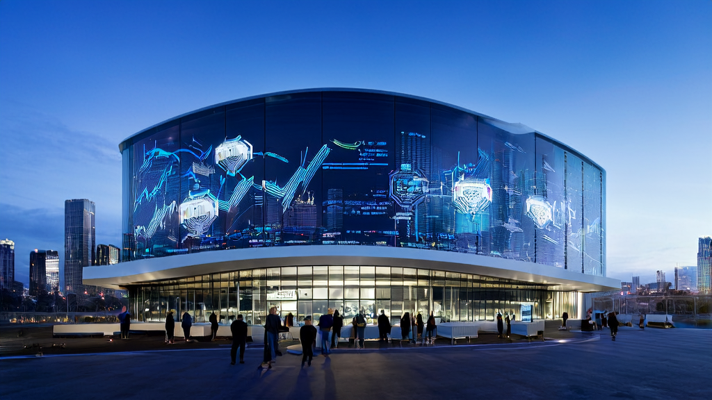 一家科技公司内部，员工们正在使用AI预测模型分析客户数据，以筛选优质客户并优化获客策略。