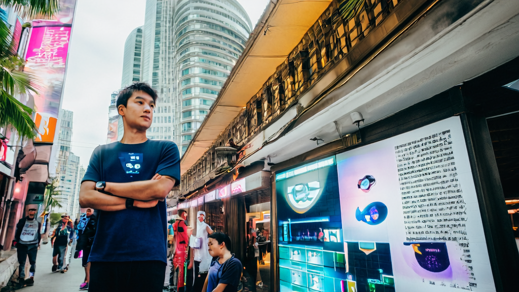 AI acquisition system empowering Southeast Asian market expansion, showcasing the latest Meta smartwatch and AI glasses