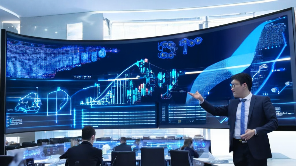 AI智能获客系统在现代化办公室中的应用场景，展示高效筛选和数据分析的过程。