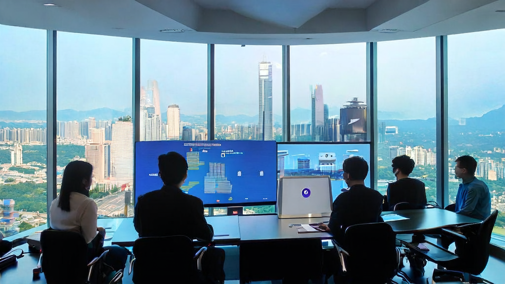东南亚市场中一家科技公司正在使用AI获客工具进行数据分析和策略讨论
