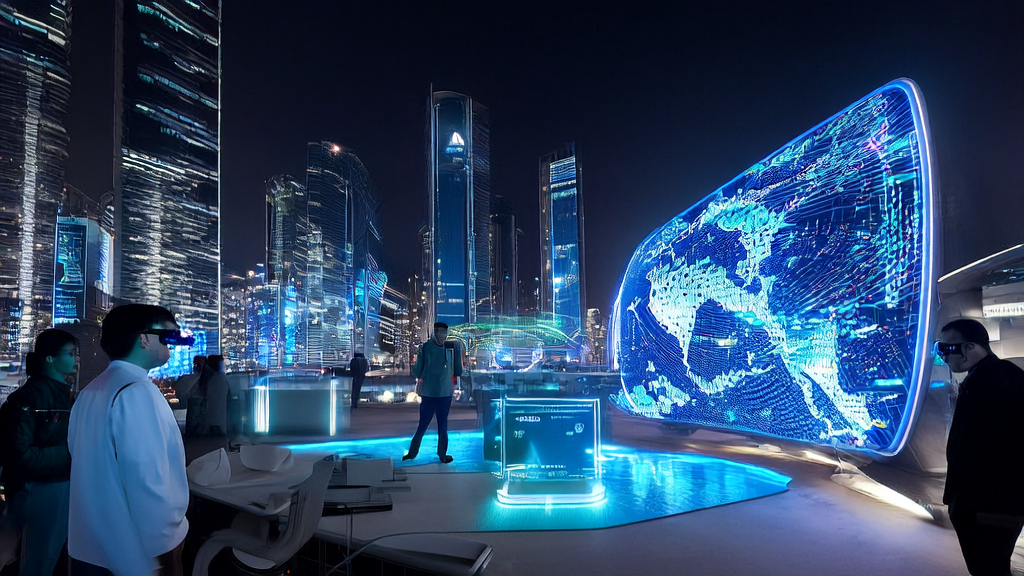 未来城市中跨境电商公司利用AI技术进行高效客户获取