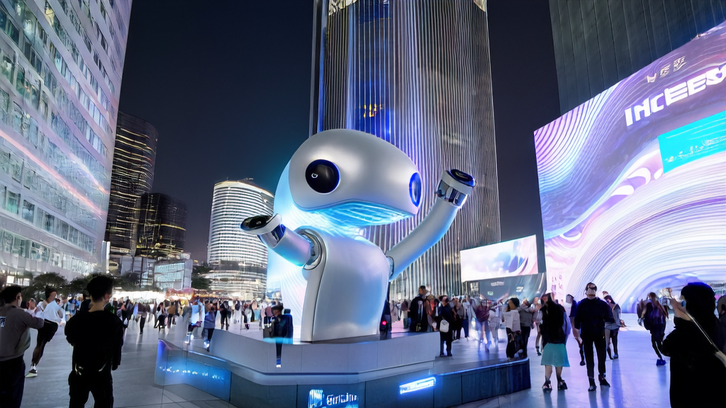 未来城市的AI获客技术演示，展示了2025年AI驱动的客户获取解决方案。