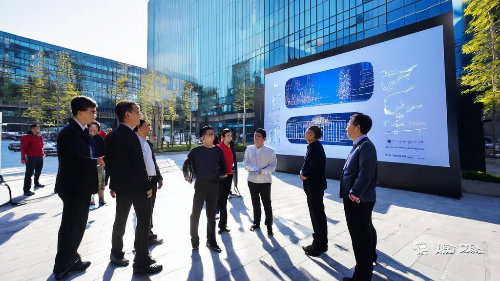 In a modern office building under the sunshine, engineers are enthusiastically discussing the MiDashengLM-7B model and AI-driven customer acquisition solutions by Xiaomi.