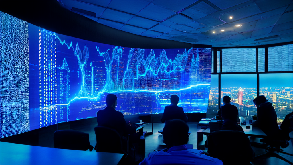 Engineers in a modern office using AI to optimize advertising placements