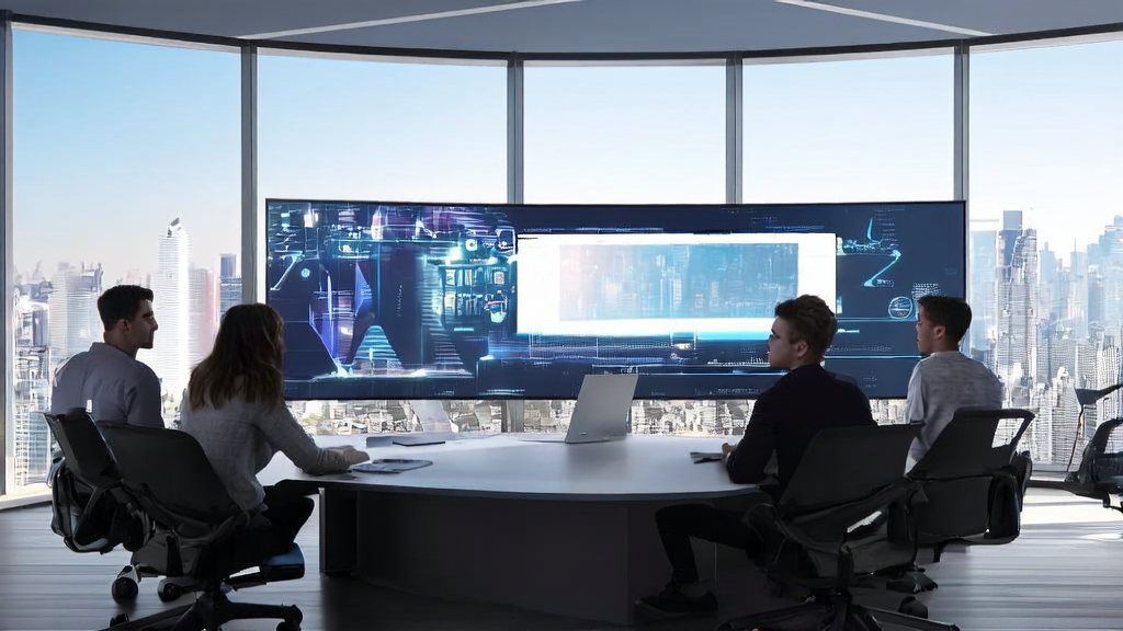 Creative team collaborating on AI advertising optimization using Figma tools