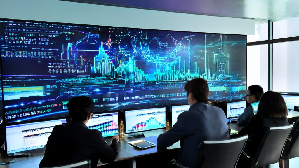 现代化办公室中员工使用AI客户数据采集系统进行高效精准的B2B营销