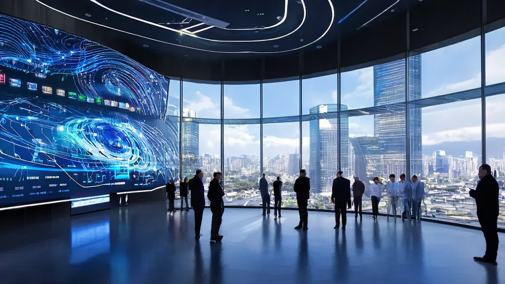 Future office scene utilizing AI client prediction model for efficient customer selection in cross-border commerce