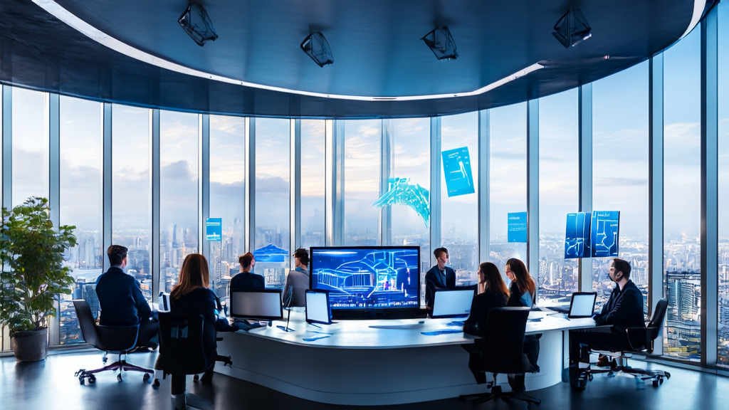 未来城市中的创业者们正在讨论如何通过AI技术优化跨境电商的客户获取策略