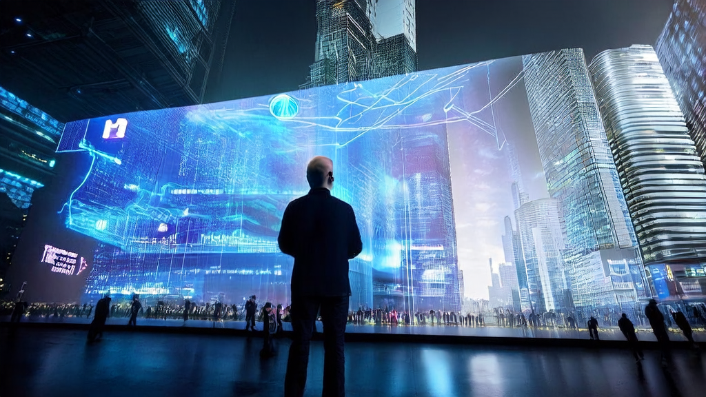 An entrepreneur observes the Gemini AI debugging failure event in a high-tech city and contemplates how to optimize customer acquisition costs using AI.