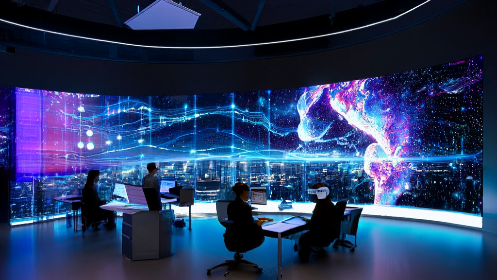 Future office scene of cross-border commerce achieving low-cost high conversion through AI in 2025