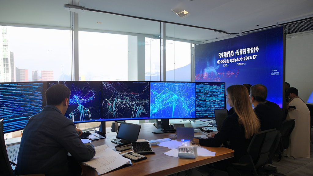 Engineers in a modern office enthusiastically discussing AI-based customer data cleaning services