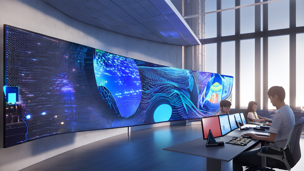 AI customer acquisition and data cleaning service in a modern office