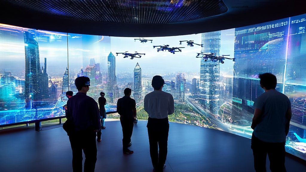 Modern lab showcasing the latest AI glasses and their applications in the Southeast Asian market