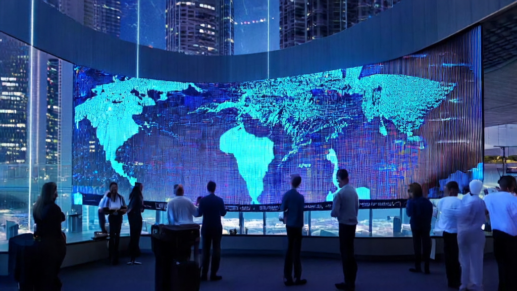 Data scientists in a modern office using AI-optimized ad placement systems for cross-border e-commerce customer acquisition