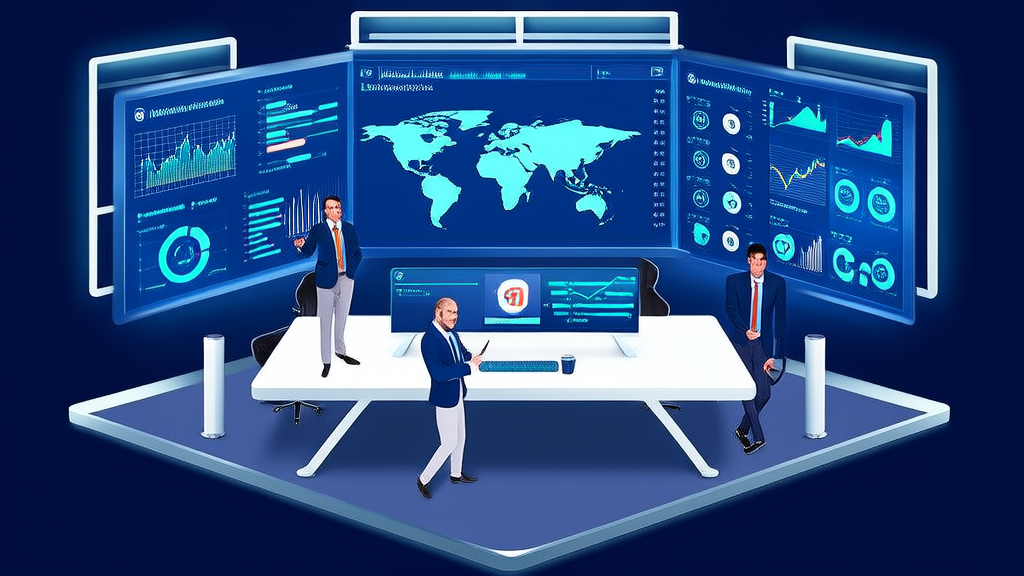 Scene of AI-enhanced customer acquisition for B2B companies on LinkedIn