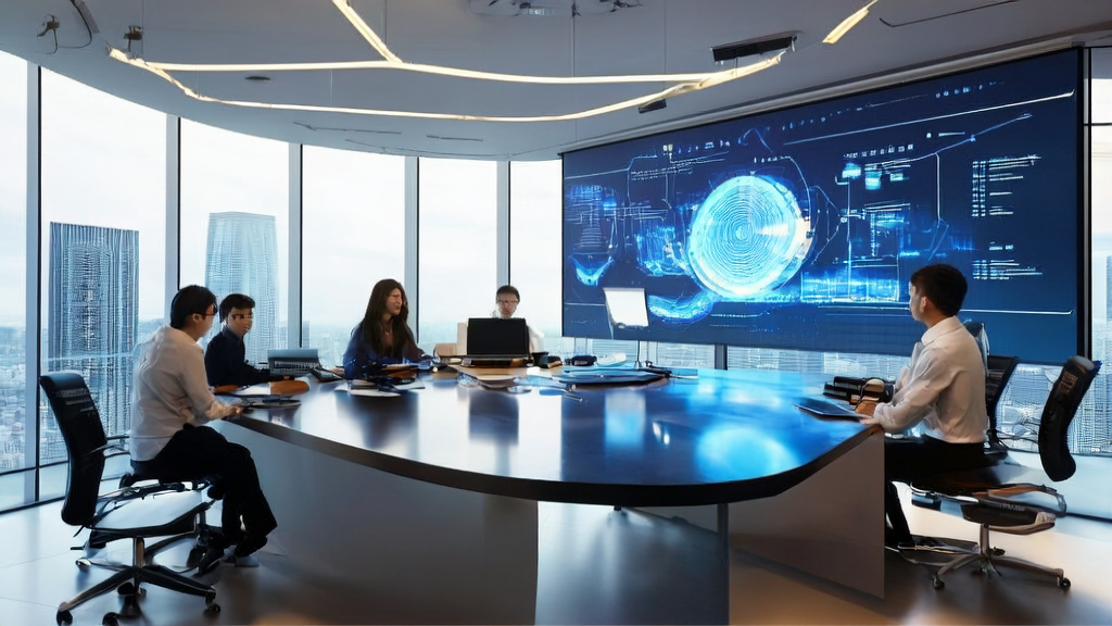 Modern office team using AI technology for efficient customer acquisition