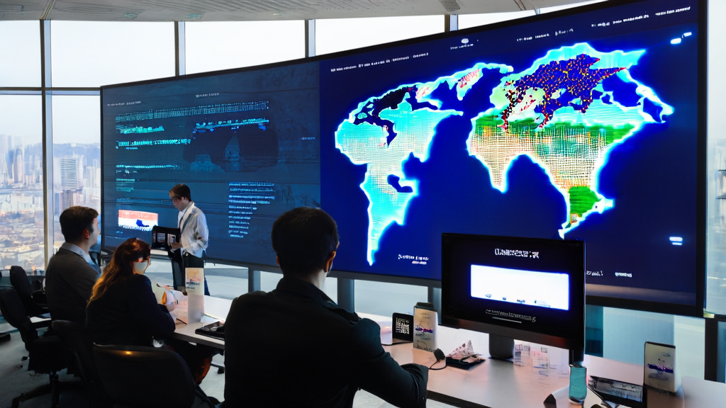 AI智能获客系统在外贸行业中的应用，展示数据监控和客户开发流程