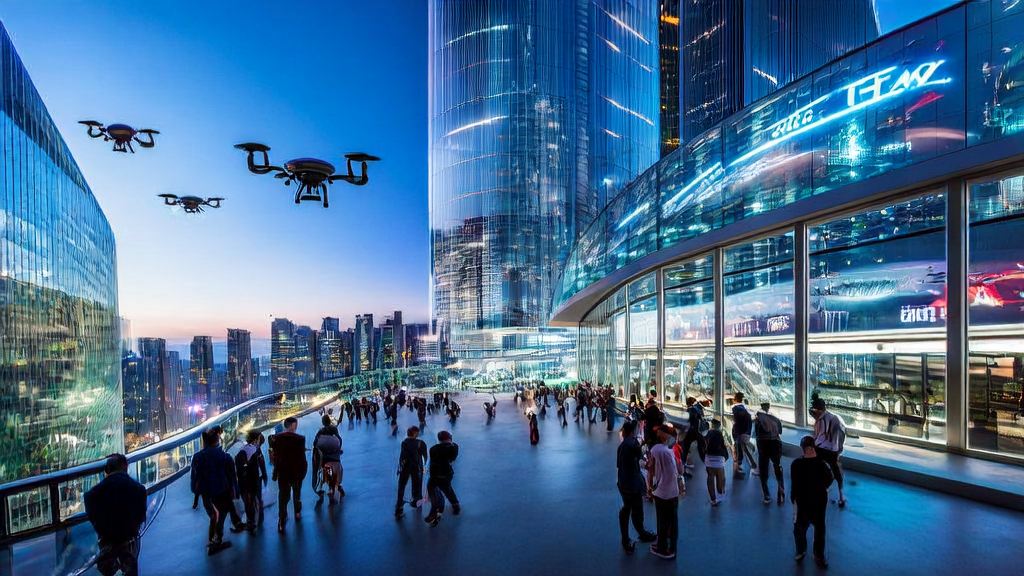 未来城市中的独立站公司利用AI技术实现搜索引擎流量暴增