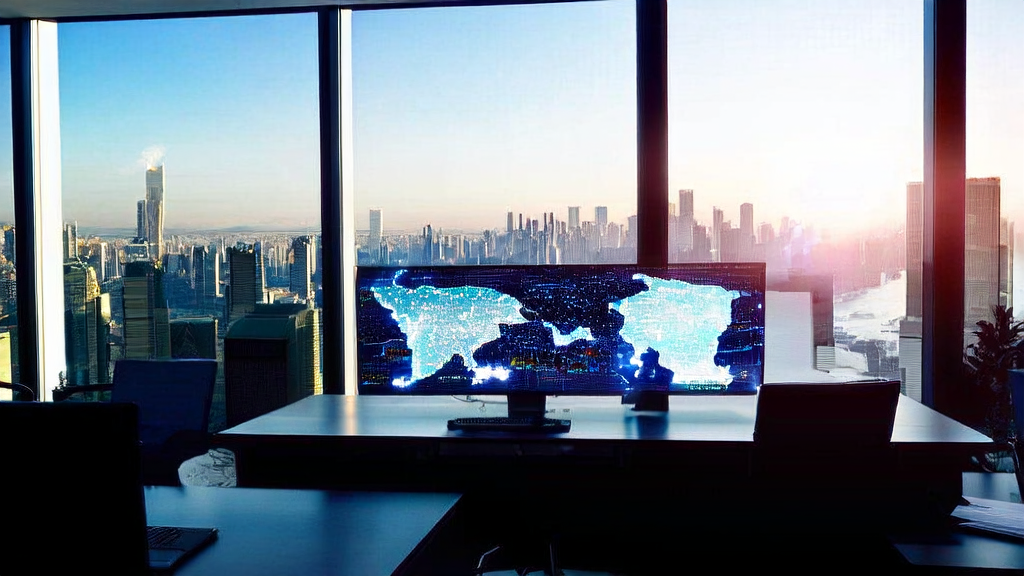 Middle Eastern business office where employees use Alibaba 1688's AI intelligent body “Ao Xia“ for efficient customer acquisition