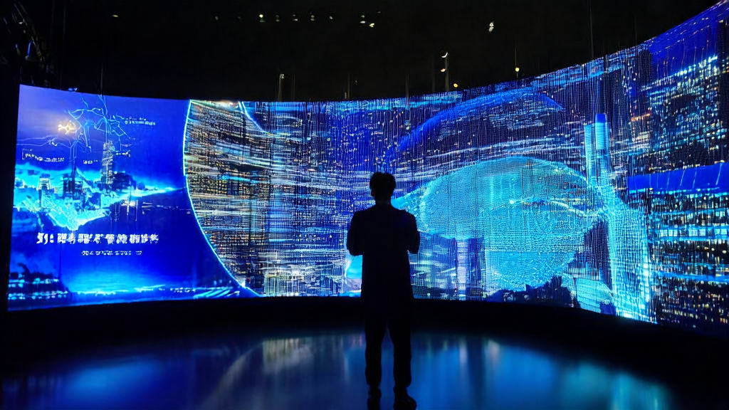 An AI urban planner in Shanghai presents customer prediction models and multi-source data analysis on a smart screen to help businesses accurately select high-quality customers.