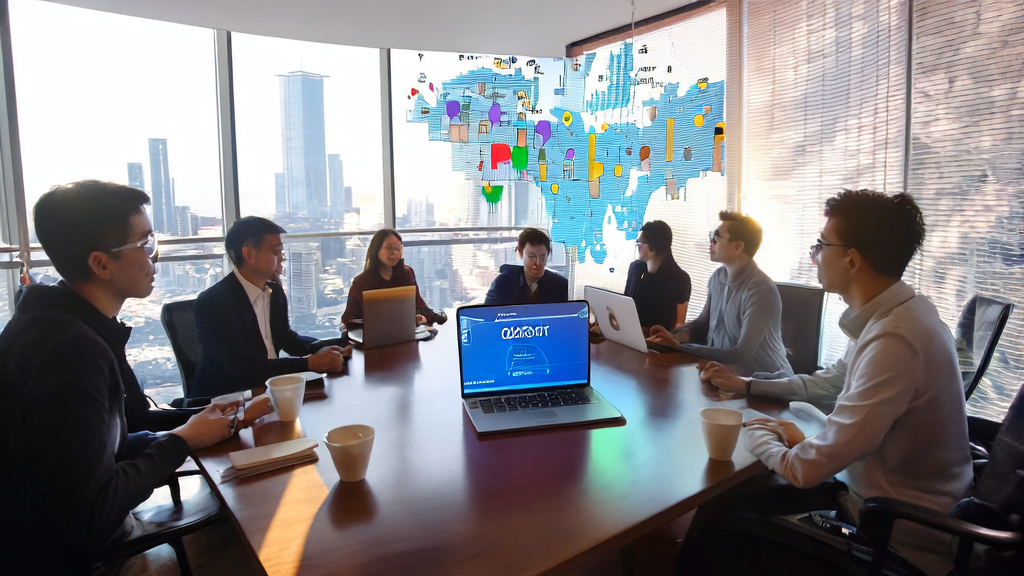 Ali “88cha“ App interface displayed, business team discussing AI-driven customer acquisition strategies