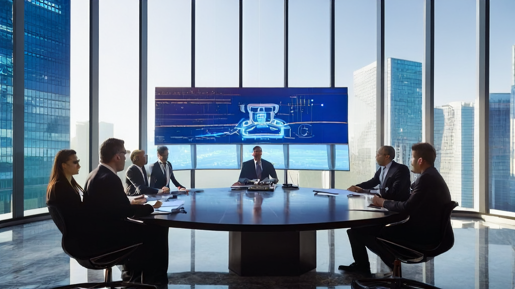 Team discussion scene using Musk's Grok 4 AI technology for quality customer selection