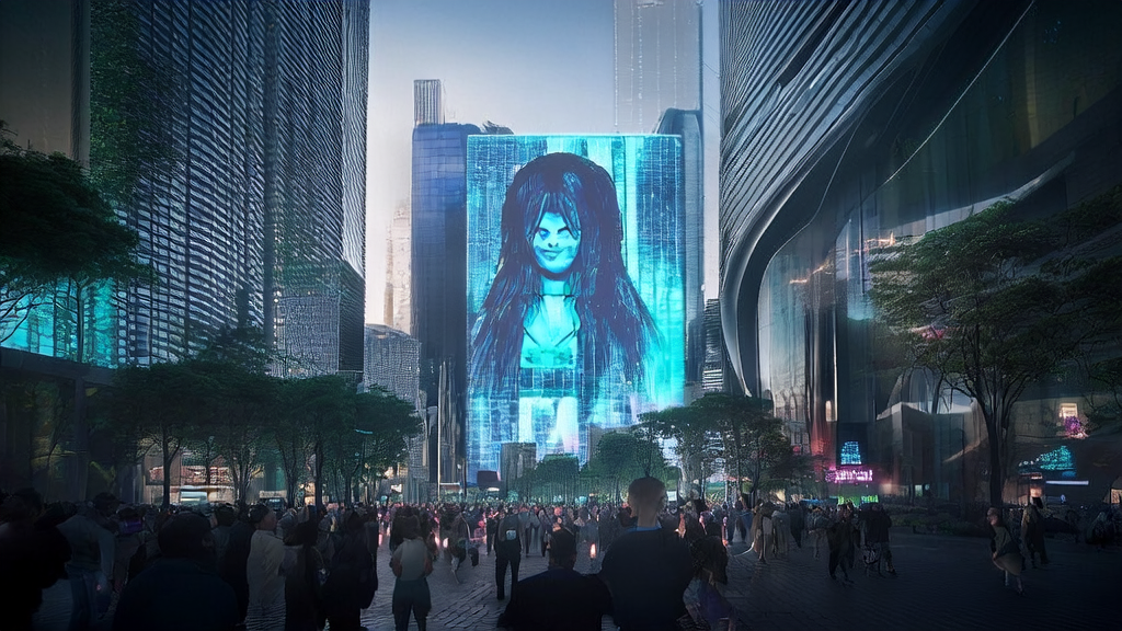 字节跳动Seaweed APT2实时互动AI视频生成技术带来的未来城市景象