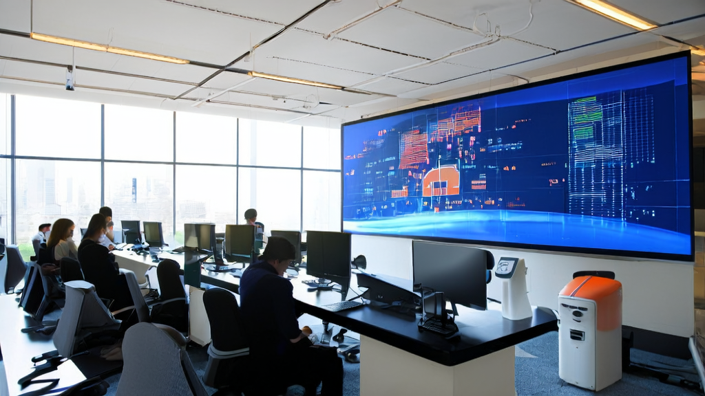 Modern office showcasing the application of AI in customer data collection and high-conversion email strategies