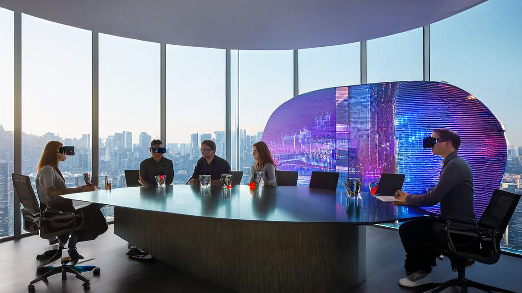 In a high-tech office, the team is using AI technology to optimize customer data collection and screening processes, enhancing marketing efficiency.