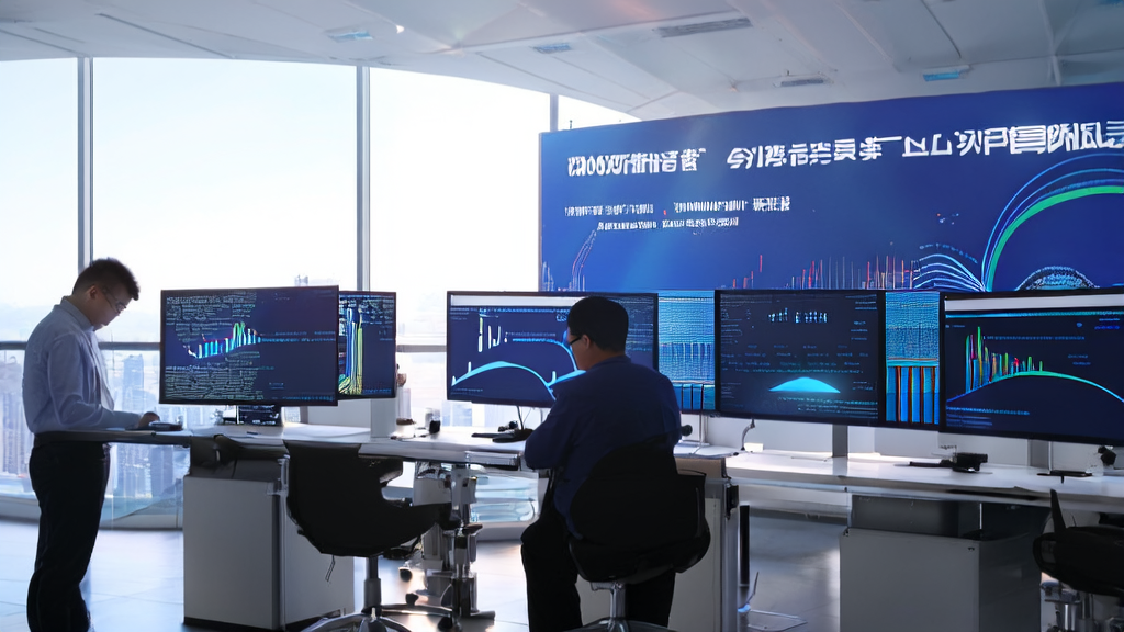 Scene of AI customer data collection system in operation in a modern office