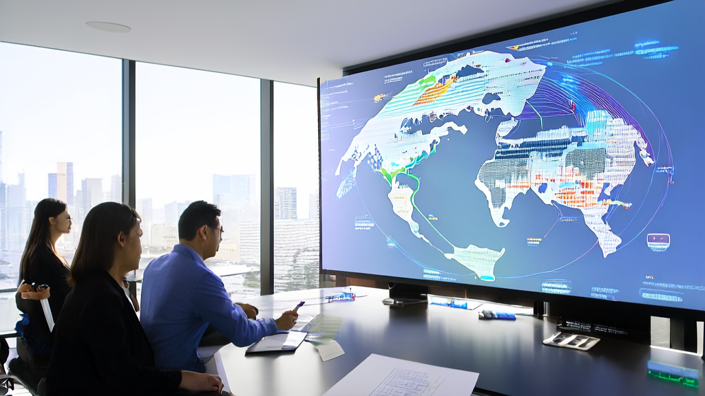 Data scientists analyzing global customer data to optimize email sending times