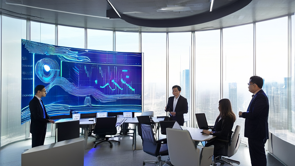 利用AI技术提升获客效率，现代办公室内的团队正在探讨如何通过AI客户数据采集变革B2B市场营销。