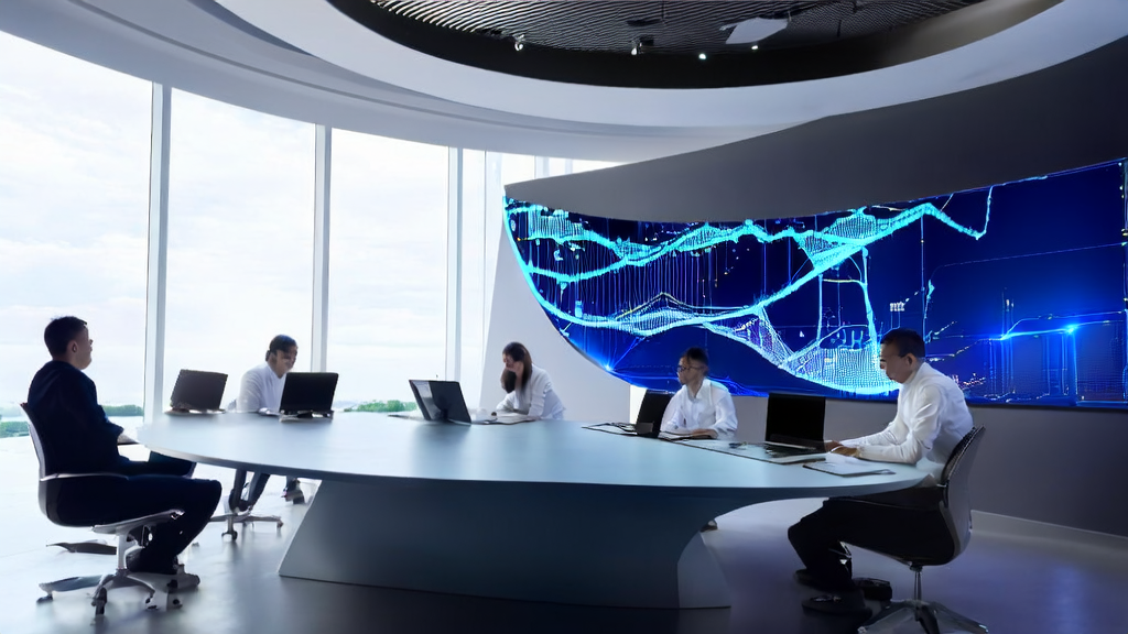 Data scientists in a modern office using the WebAgent project for AI customer data collection and email strategy optimization