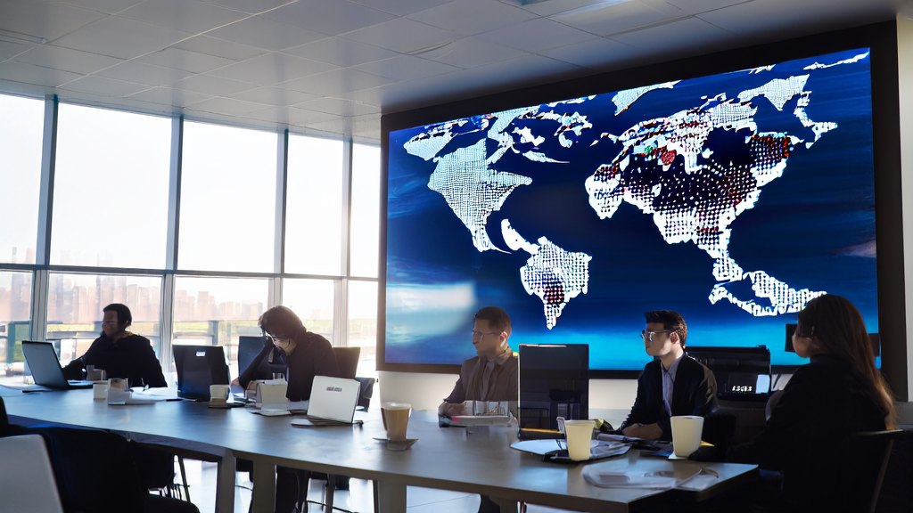 Application of AI customer prediction model in cross-border e-commerce, showcasing data analysis and real-time monitoring scenario