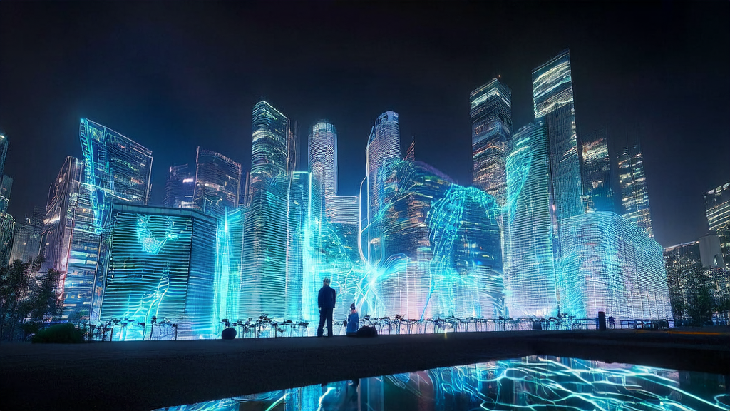 跨境电商企业的管理者正在查看AI客户预测模型的数据，以实现精准筛选优质客户和减少无效投入。