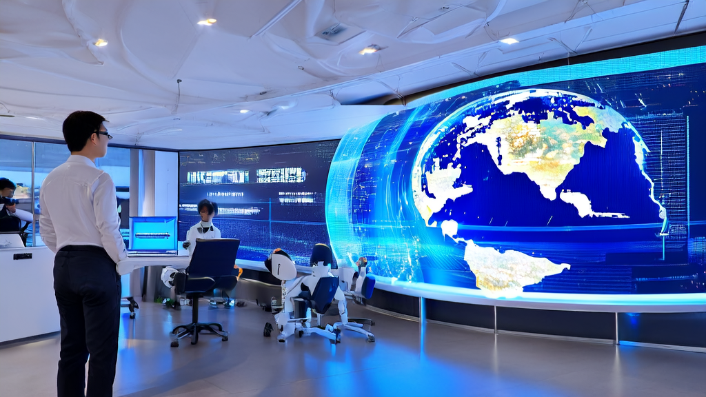 跨境电商企业利用AI客户预测模型分析全球客户数据，智能机器人根据预测结果调整营销策略