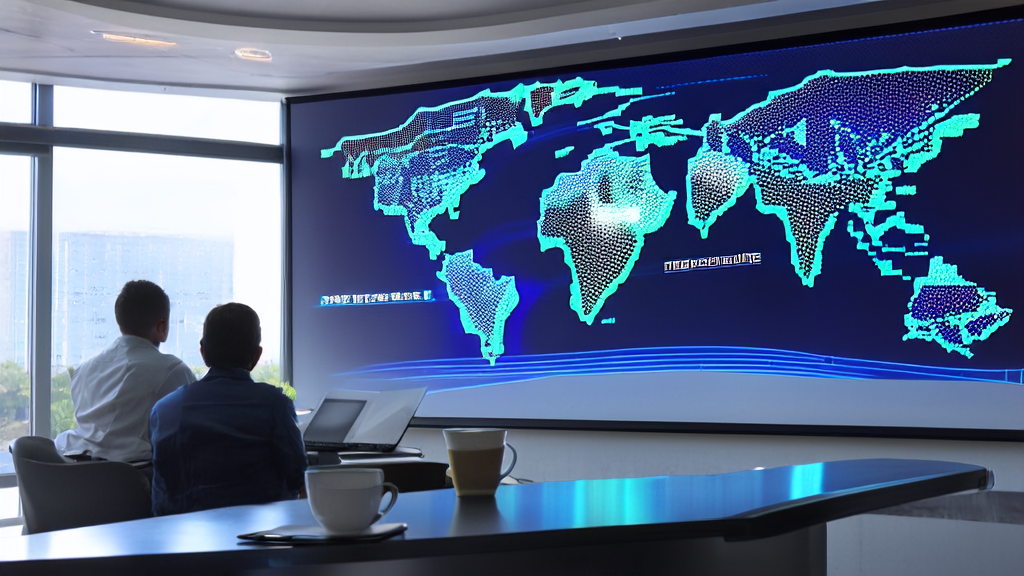 Data scientists in a modern office using AI customer prediction model for data analysis to achieve precise customer acquisition and cost reduction