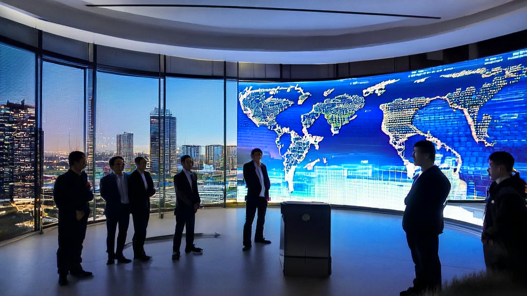 使用AI客户预测模型精准筛选优质客户的现代化办公室场景