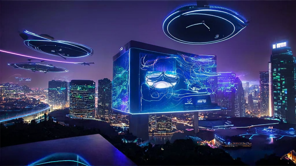 展示AI客户预测模型如何帮助企业高效获取客户的现代化办公室场景