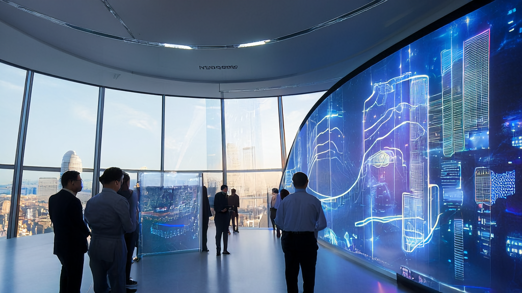 Data scientists in a modern office using AI customer prediction models for cross-border e-commerce precision marketing analysis