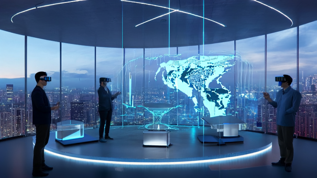 使用AI客户预测模型分析客户数据的未来感办公室