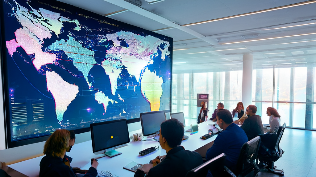 使用AI客户预测模型优化跨境电商邮件营销的现代化办公室场景